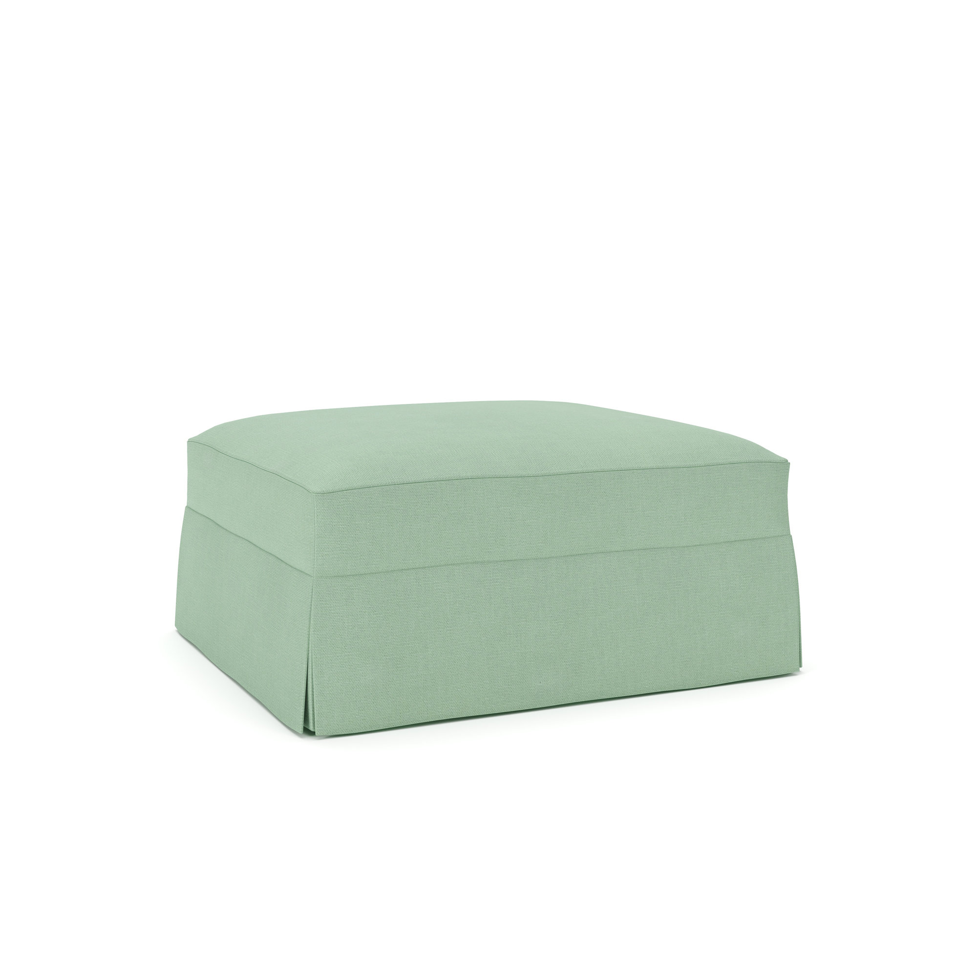 Lucia Upholstered Ottoman, Bayou Spray Canvas