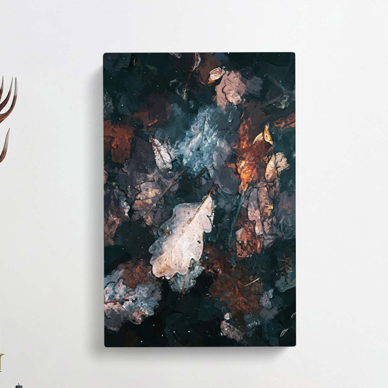 Autumnal Leaves In Abstract - Wrapped Canvas, 60cm H x 40cm W x 3cm D