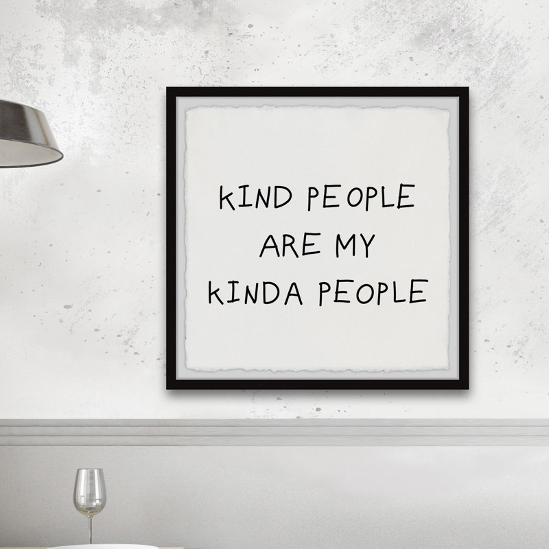 « People’s quote »-impression d’art textuel sur papier encadrée, H 12 po x l 12 po x P 1,5 po