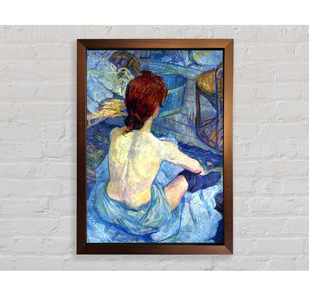 Rousse Die Toilette von Henri De Toulouse-Lautrec - Einzelne Bilderrahmen Kunstdrucke