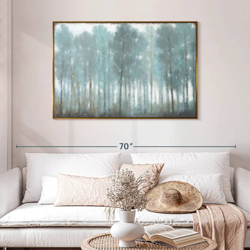 Hidden Creek, 46" X 31", Floating Frame Gold
