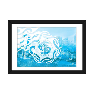 « émeraude city-seattle-port of the nord-ouest », reproduction de photo sur toile tendue