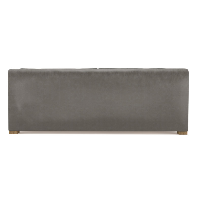 Crosby Slope Arm Sofa, 32.5" H x 108" W x 43" D, Vintage Leather Pumice, Natural