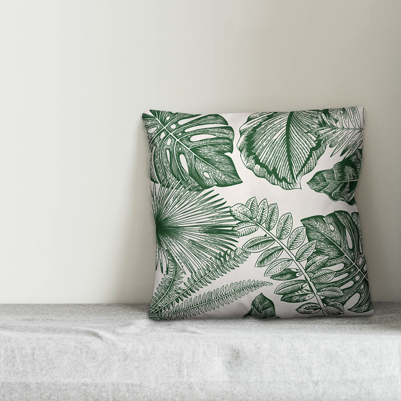 Floral Reversible Throw Pillow