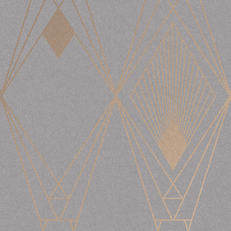 Rouleau de papier peint déco L 33 pi x l 21 po Aimey-Louise, gris