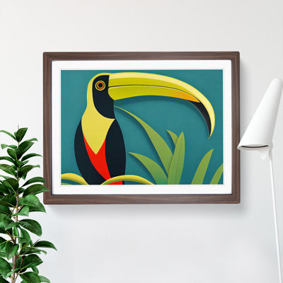 Imaginative Toucan Bird Abstract - Single Picture Frame Print