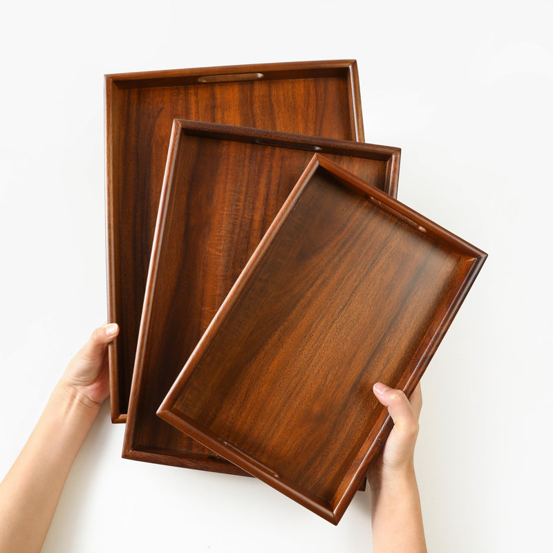 Plateau en noyer Millwood Pines Cliett, H 1,6 po x l 14,2 po x L 9,9 po