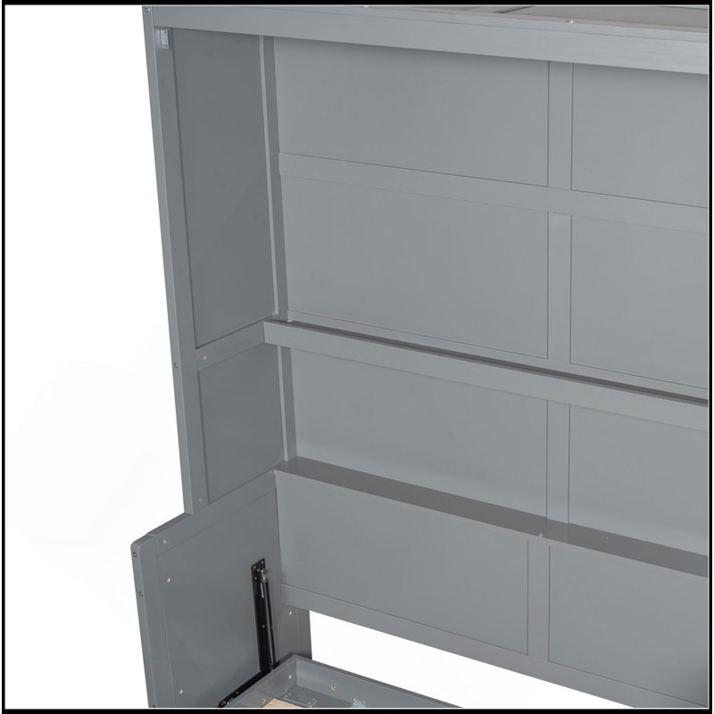 Lit escamotable avec lit escamotable Murphy, Gris