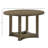 Weathered Oak Finish Round Dining Table