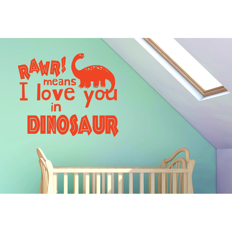 Animals Non-Wall Damaging Wall Decal, Orange, Large