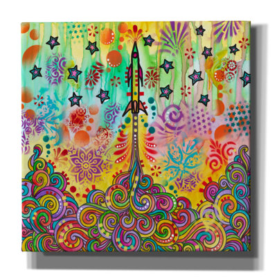 'Rocketship' by Dean Russo Canvas Wall Art