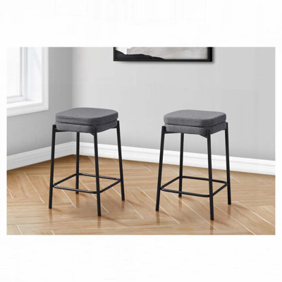 Barstool, Counter Height, Set Of 2,
