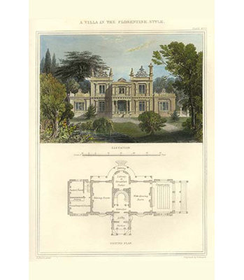 " Villa In The Florentine Style " by Richard Brown