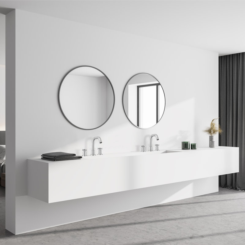 Widespread 2-handle Bathroom Faucet, Brushed Nickel