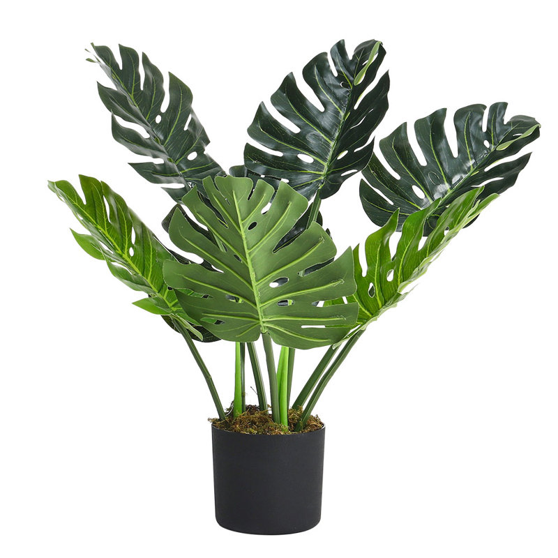 65cm Artificial Tropical Monstera Tree Faux Plant in Pot