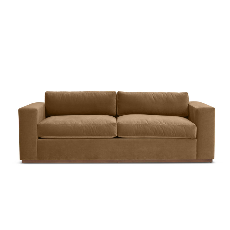 Velvet Sleeper Sofa, Banks Toffee