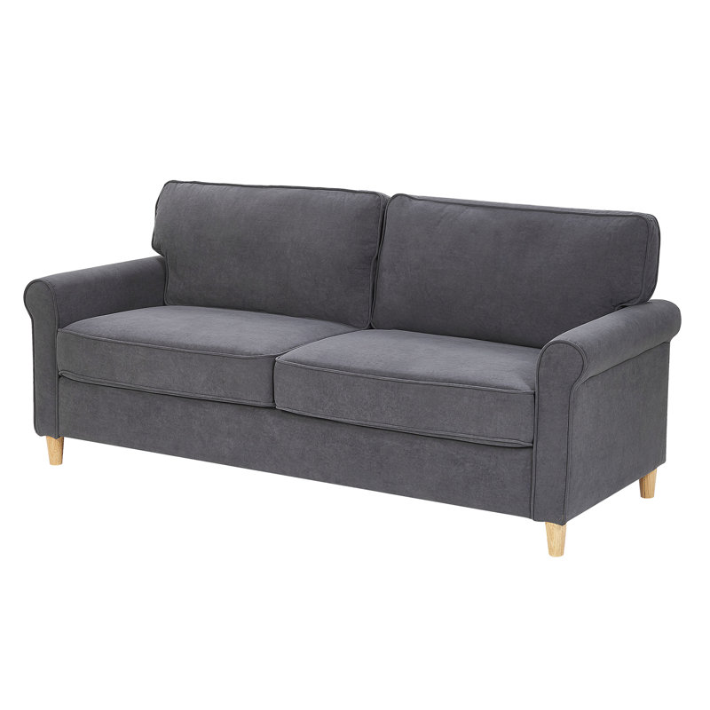 Barrera 3 Seater Velvet Sofa, Grey