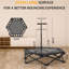 Wekli 106.5cm Round Fitness Trampoline with Handlebar