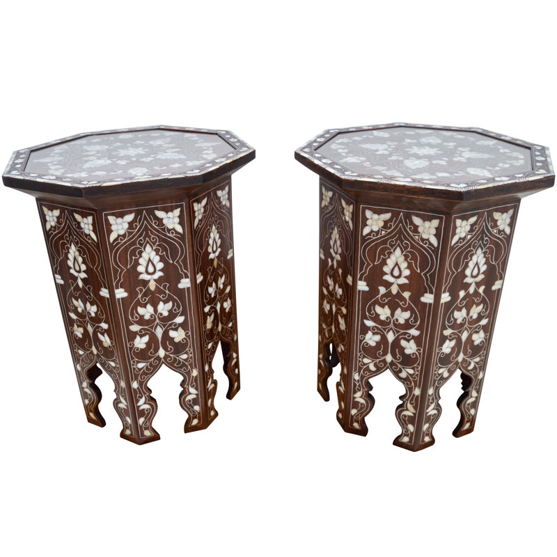 Syrian Glass End Table