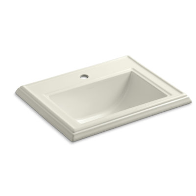 Memoirs Rectangular Drop-In Bathroom Sink with Overflow