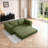 Boneless Convertible Sofa Bed,3 In 1 Folding Floor Couch Corduroy Fold Out Couch Bed Futon Sleeper Mattress With Pillows,Boneless Sofa Comfy Lounge Loveseat For Living Room, Bedroom-486281911