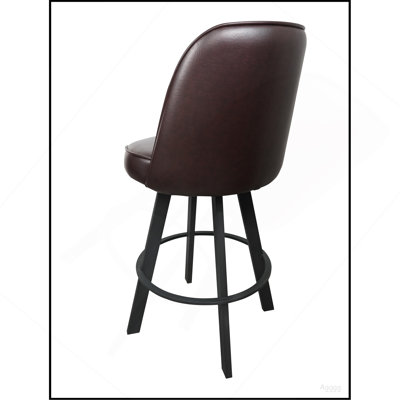 Ensemble de 2 tabourets de bar pivotants rembourrés de qualité commerciale et très confortables avec structure en métal. Convient aux sièges de comptoir de restaurant, de café et de cuisine. Assemblage requis