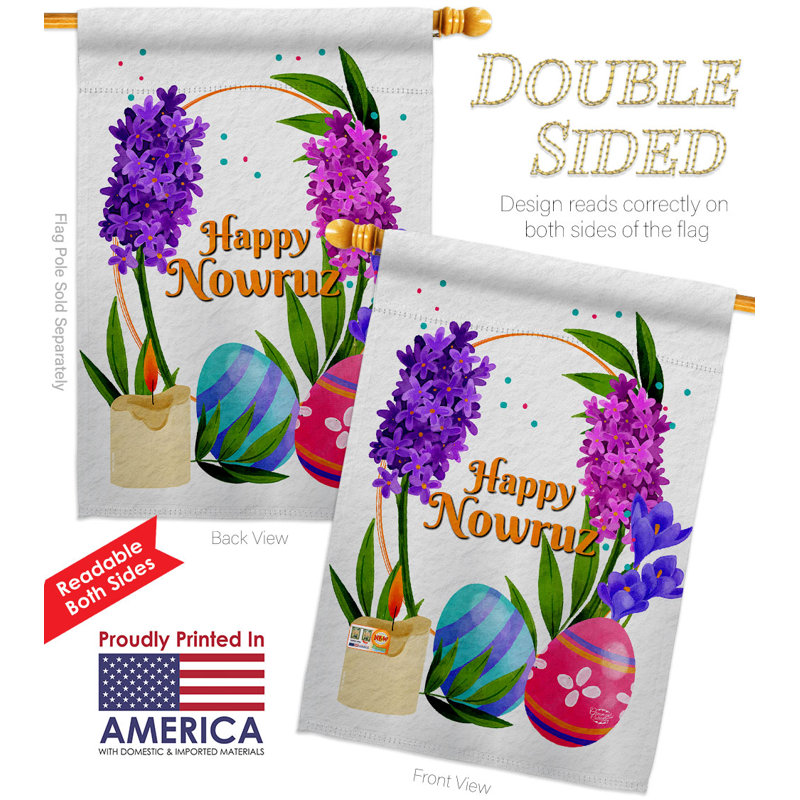 Double Sided Polyester, 40" H x 28" W