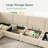 Tremee U Shaped Modular Sleeper Sofa Sectional Sofa With Storage Beige-525411922