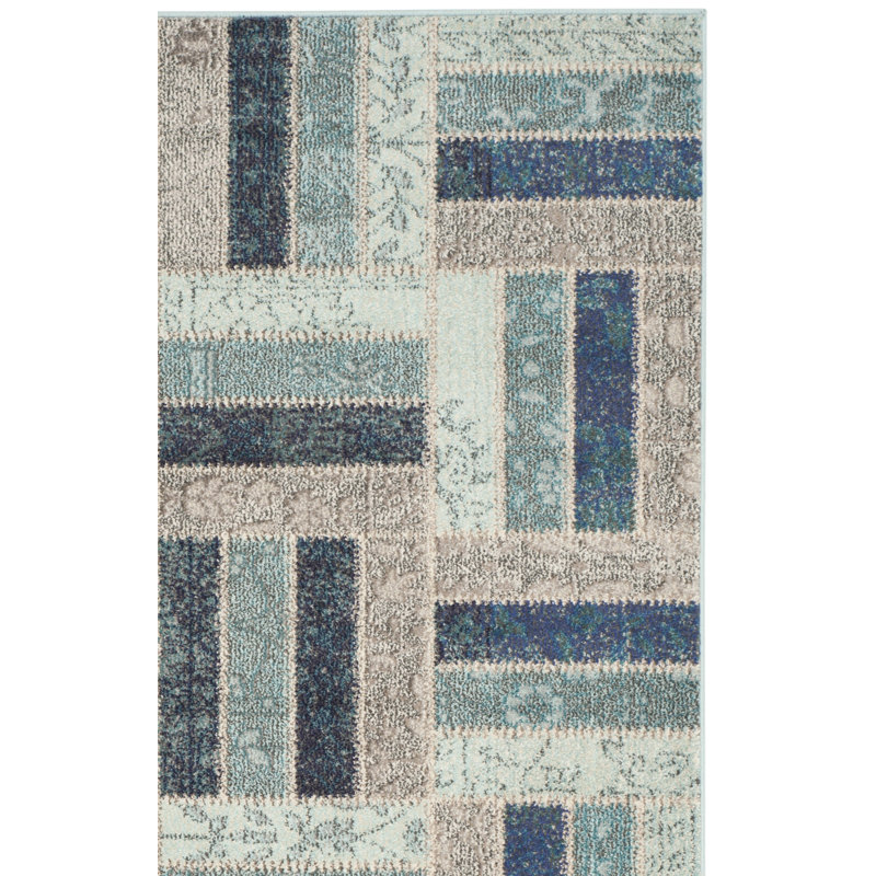 Amrane Performance Geometric Rug, Rectangle 9' x 12'