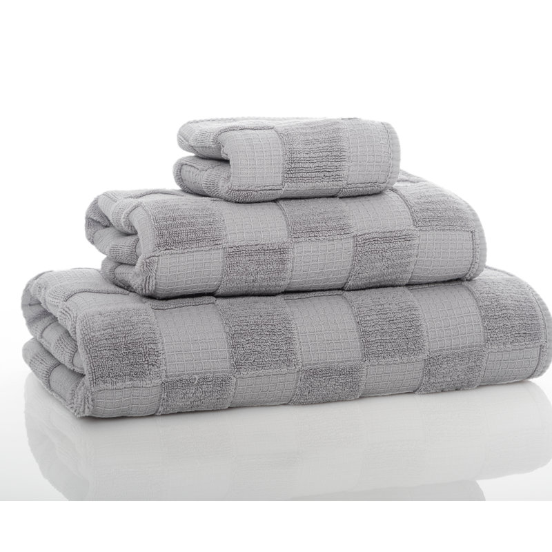 Chess Washcloth, Silver