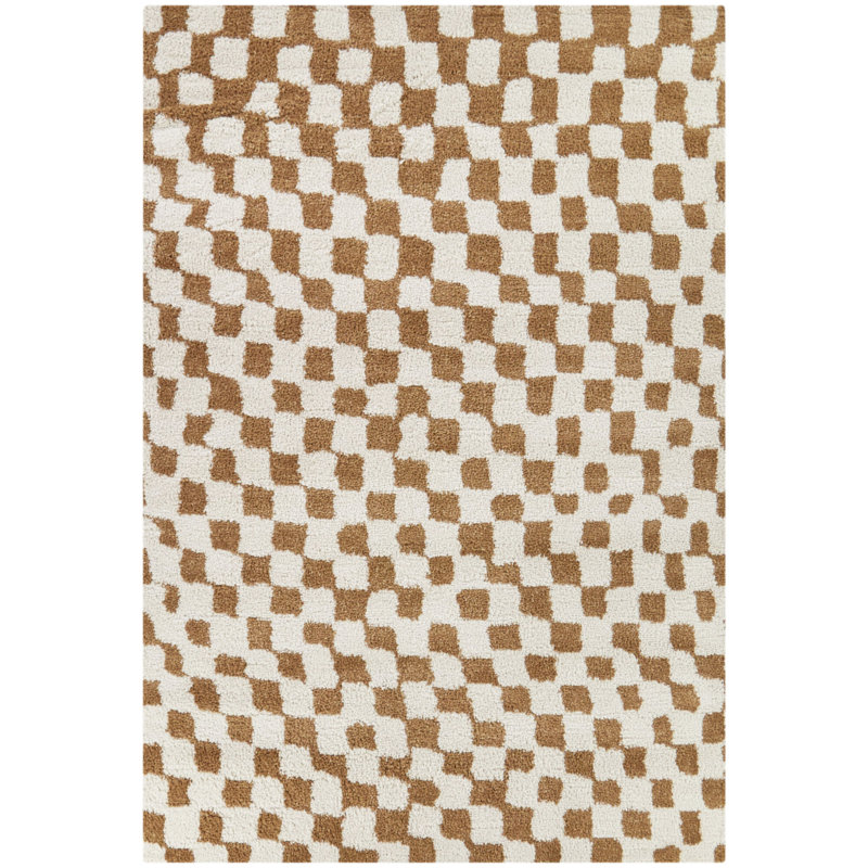 Tapis brun / beige Breau, Rectangle 7 pi 10 po x 10 pi