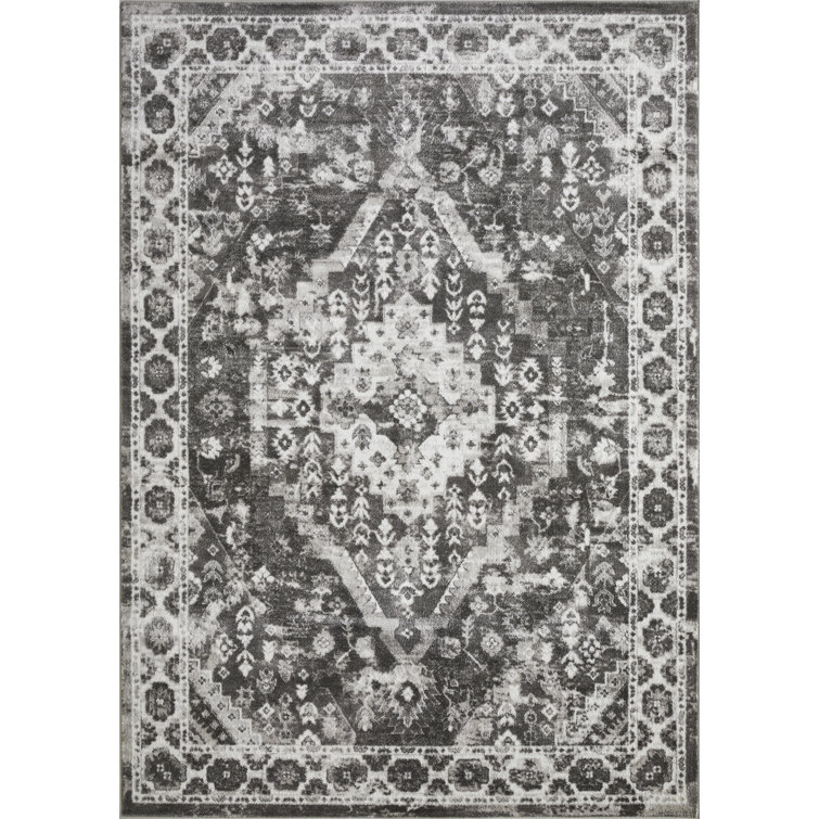 Raghdah Oriental Gray Area Rug