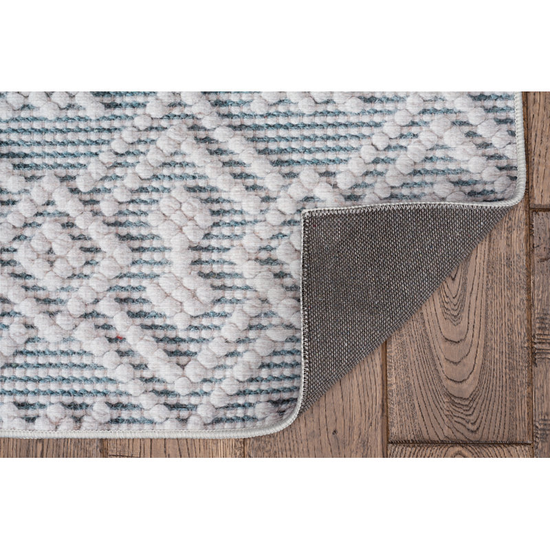 Geometric Indoor Rug, Rectangle 2' x 3'