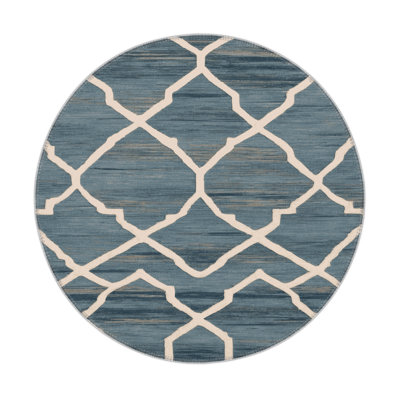 Tapis gris intérieur et extérieur Trellis