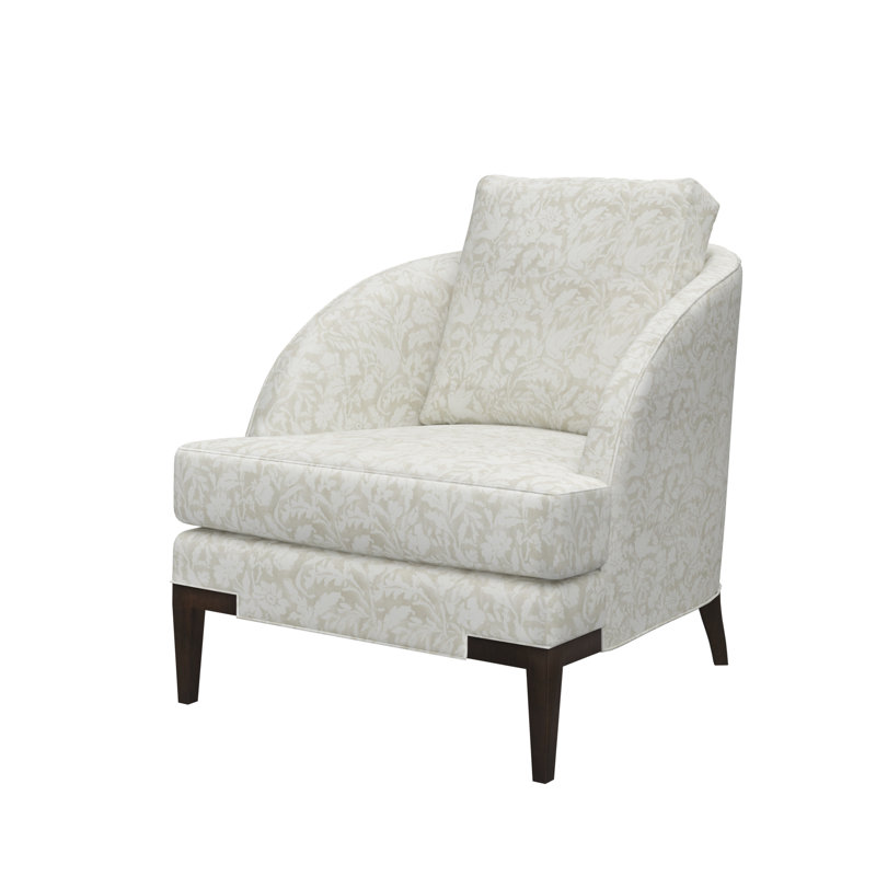 Fauteuil d'appoint Lido, Cottontail naturel, Expresso