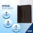 Belmore XL 29.25 - 30.25 in. x 80 in. Frameless Hinged Shower Door with Ultra-Bright  Glass-93065177-110117908