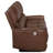 Ekanta Upholstered Power Reclining Sofa Saddle Brown-425623269