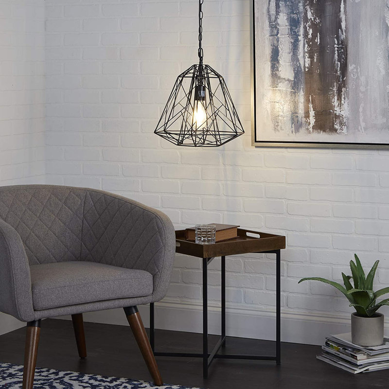 Luminaire suspendu géométrique simple à 1 lumière