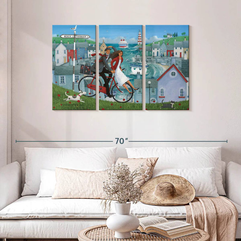 Paysage marin Leisha, H 28 po x l 45 po