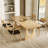 Simple Rectangular Solid Wood Dining Table-1961320947