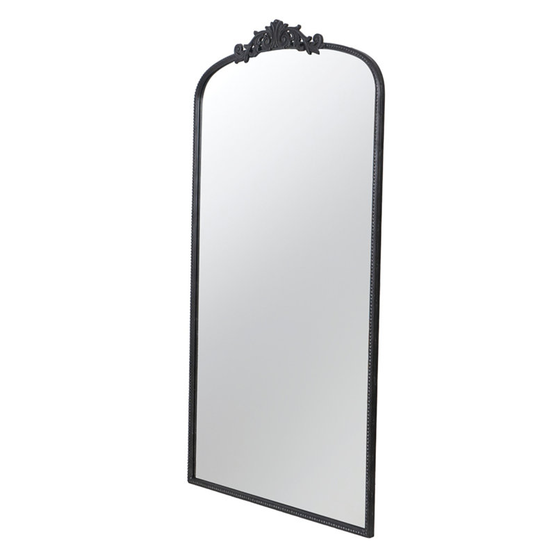 Arch Mirror Baroque, Black, 66" X 36"