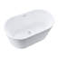 28" x 60" Freestanding Soaking Acrylic Bathtub