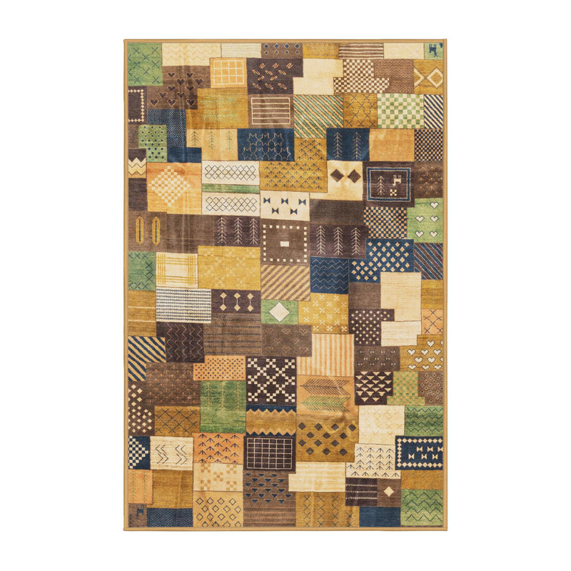 Abstract Indoor Rug, Rectangle 2' x 3'