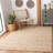 Sisco Hand Woven Wool/Cotton Abstract Rug in Beige-985556245
