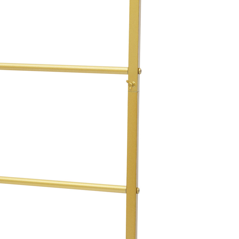 Support de rangement pour vêtements en métal, Doré