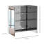 Armoire de salle de bain à miroir, armoire à pharmacie 24 po x 26 po en acier inoxydable, rangement mural avec portes doubles