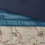 Ensemble d'édredon brodé 7 pièces bleu marine-127671392-127671394