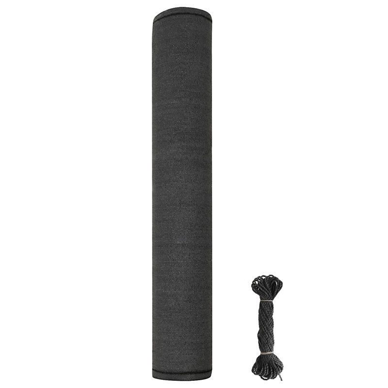 Yearby Anthracite Polyethylene Yard/Privacy Fence, 150cm H x 600cm W x 0.2cm D