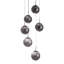 6 - Light Stainless Steel Chandelier Pendant