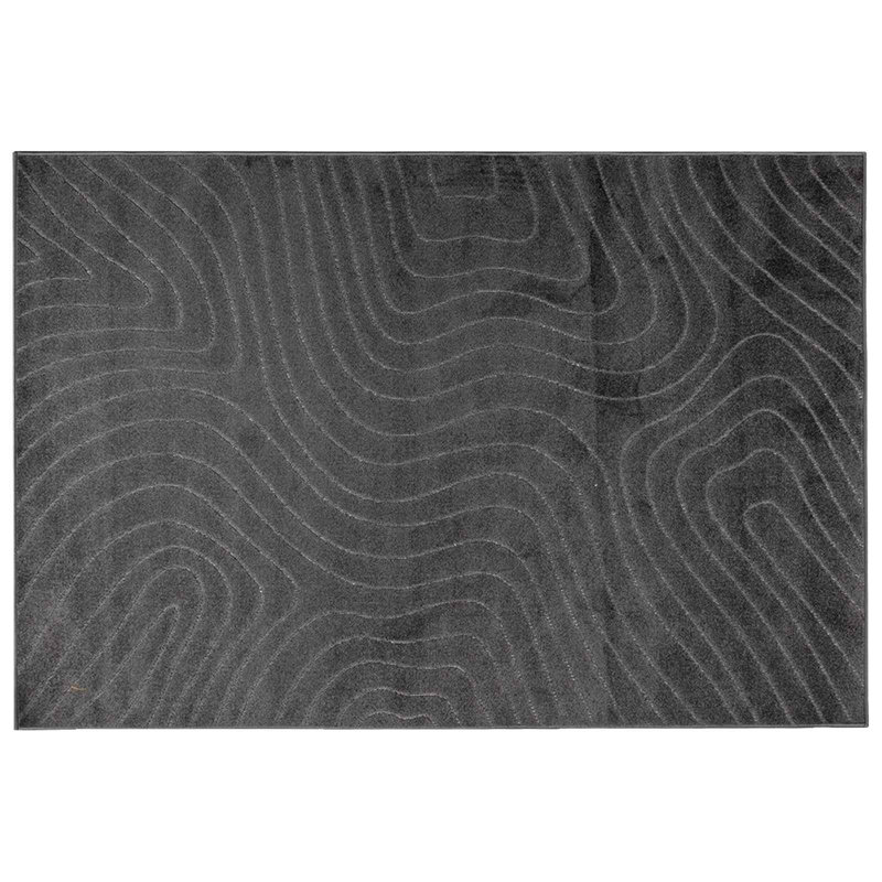 Modern Indoor and Outdoor Rug, Rectangle 140 x 200 cm, Anthracite